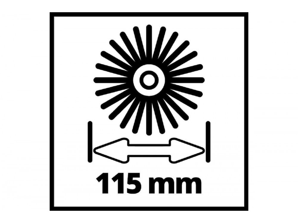 Щетка жесткая стальная боковая для Picobella для грубых поверхностей Einhell 3424126