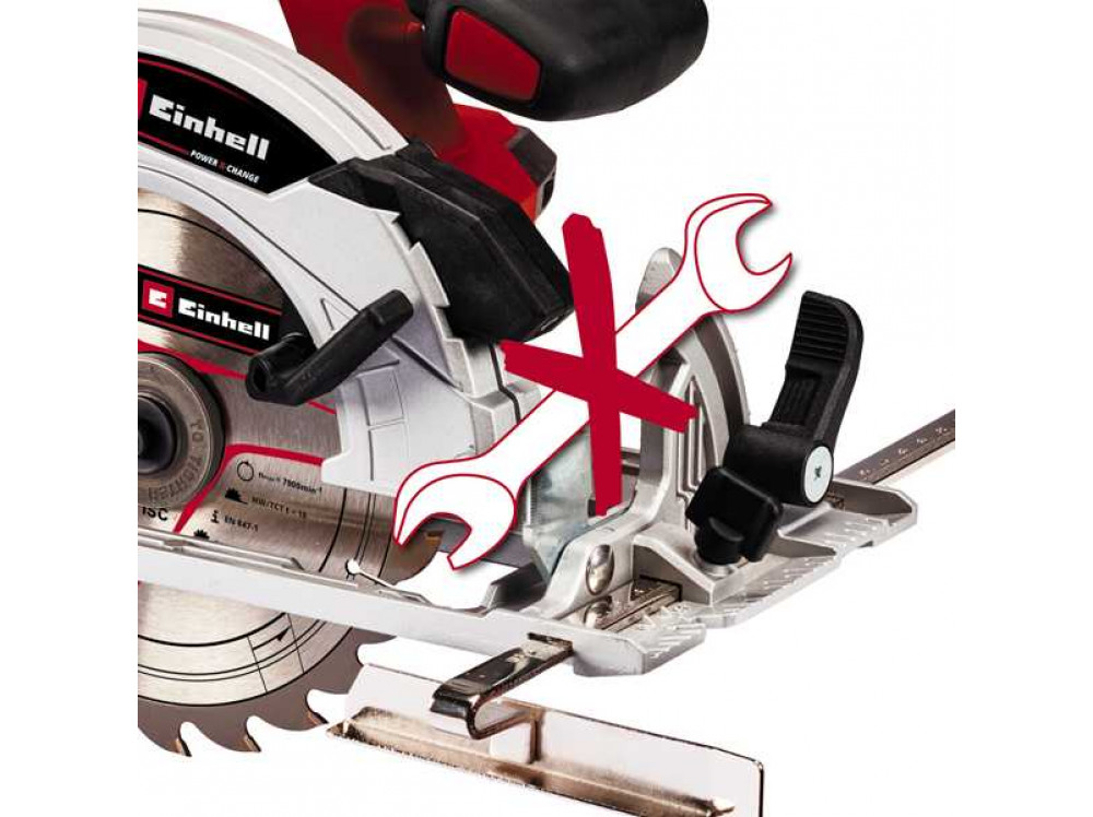 Пила циркулярная аккумуляторная Einhell PXC TE-CS 18/165-1 Li-Solo