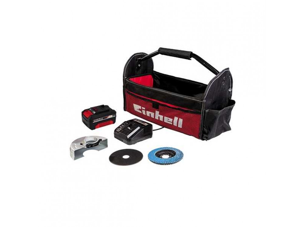 Шлифмашина угловая аккумуляторная Einhell TE-AG 18/115 Li Kit (1x4,0 Ач)