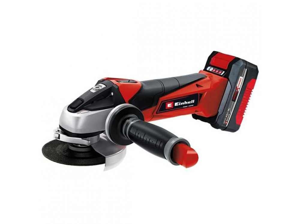 Шлифмашина угловая аккумуляторная Einhell TE-AG 18/115 Li Kit (1x4,0 Ач)
