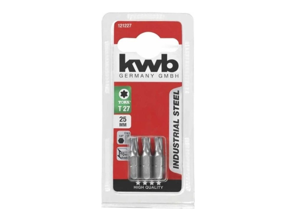 Бита TORX27 25 мм INDUSTRY 3 шт. KWB 121227