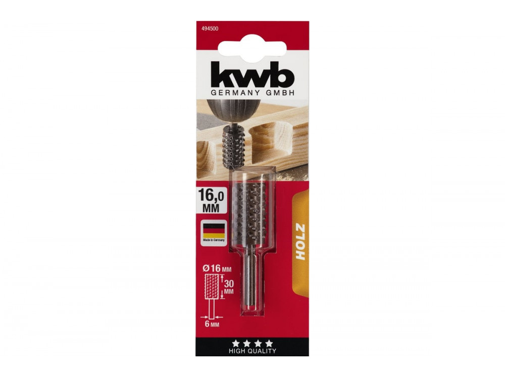 Бор-фреза (16х30 мм; хвостовик 6 мм) KWB 4945-00 Бор-фреза (16х30 мм; хвостовик 6 мм) KWB 4945-00