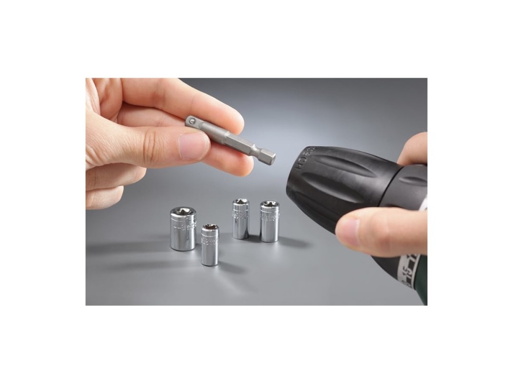 Набор головок торцевых (7-13 мм; 4 шт.) + адаптер KWB 105110