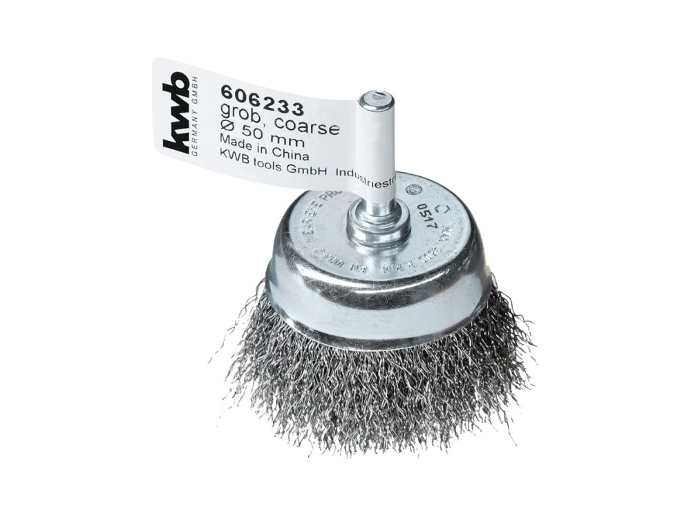 Щетка чашечная (50 мм; хвостовик 6 мм; грубая) KWB 6062-33