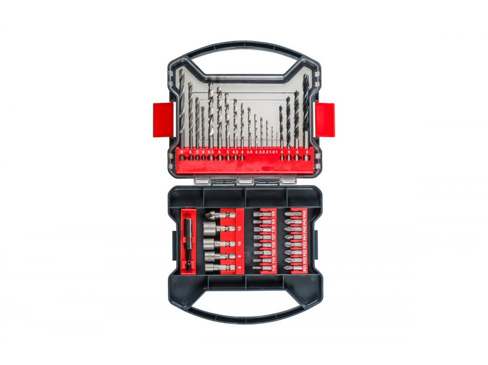 Набор бит, сверл, головок (41 предмет, кейс) KWB 109104