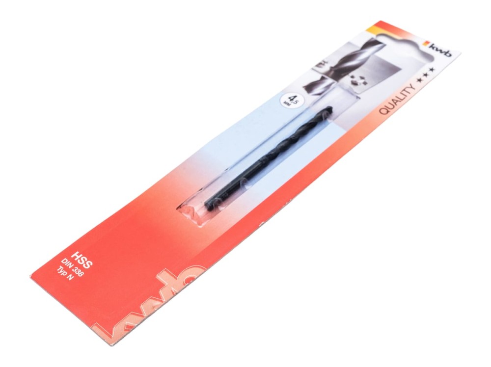 Сверло по металлу DIN 338 (4.5 мм) KWB HSS 209-645