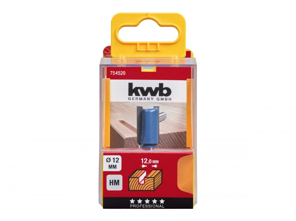 Фреза пазовая 12 мм KWB HM 754520