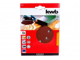 Круг шлифовальный (5 шт; 125 мм; К180) для эксцентриковых шлифмашин KWB 4919-18