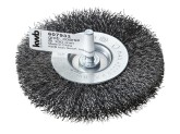 Щетка плоская для дрели жесткая 100 мм, 0.3 мм kwb 607933