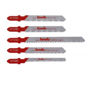 Набор пилок для лобзика по металлу 5 предметов kwb 617290