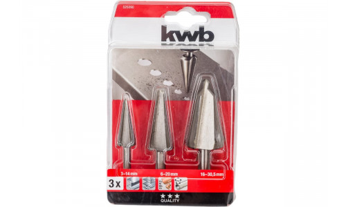 Набор конусных сверл 3 предмета kwb 525090