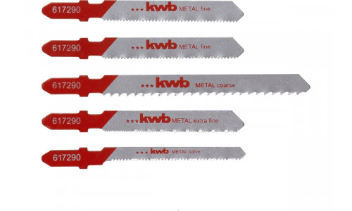 Набор пилок для лобзика по металлу 5 предметов kwb 617290