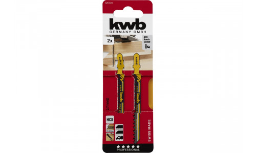 Пилки для лобзика 2 шт KWB T144D S20 620320