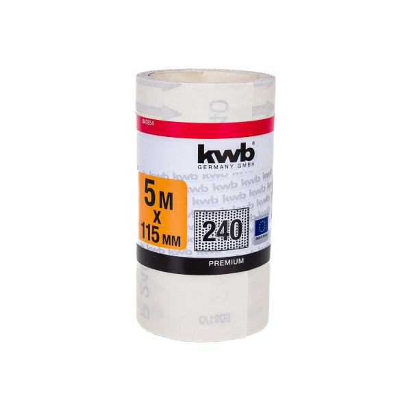 Бумага шлифовальная в рулоне (5 м, 115 мм) KWB К240 847854