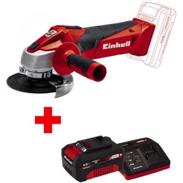 Угловая шлифмашина аккумуляторная Einhell PXC TC-AG 18/115 Li 